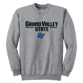 Grand Valley State University Lakers Adult Crewneck Sweatshirt Arch Text