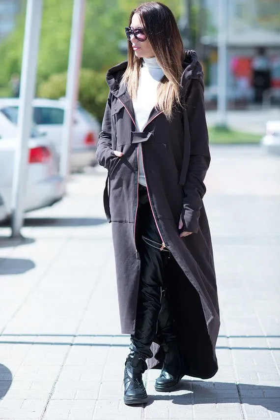 Hooded Long Jacket BETHANY