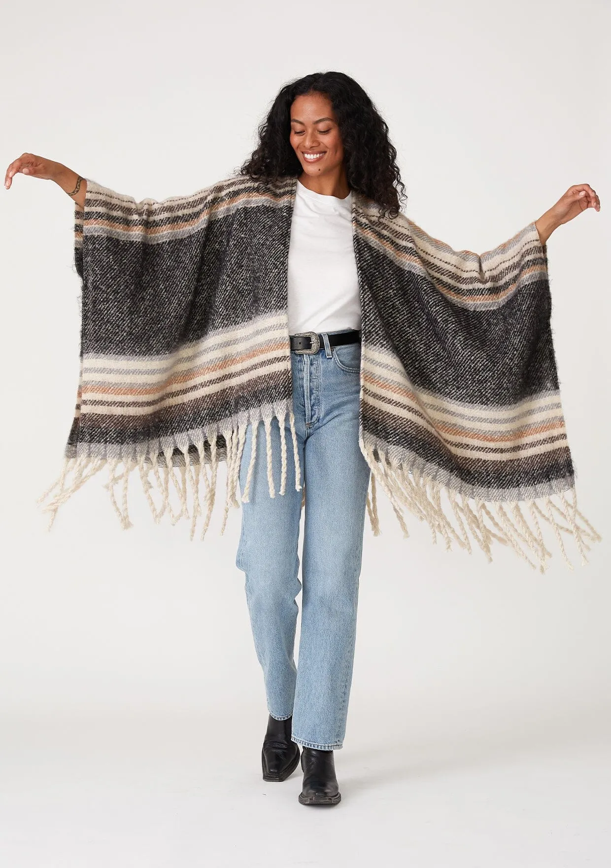 Idyllwild Fringed Shawl