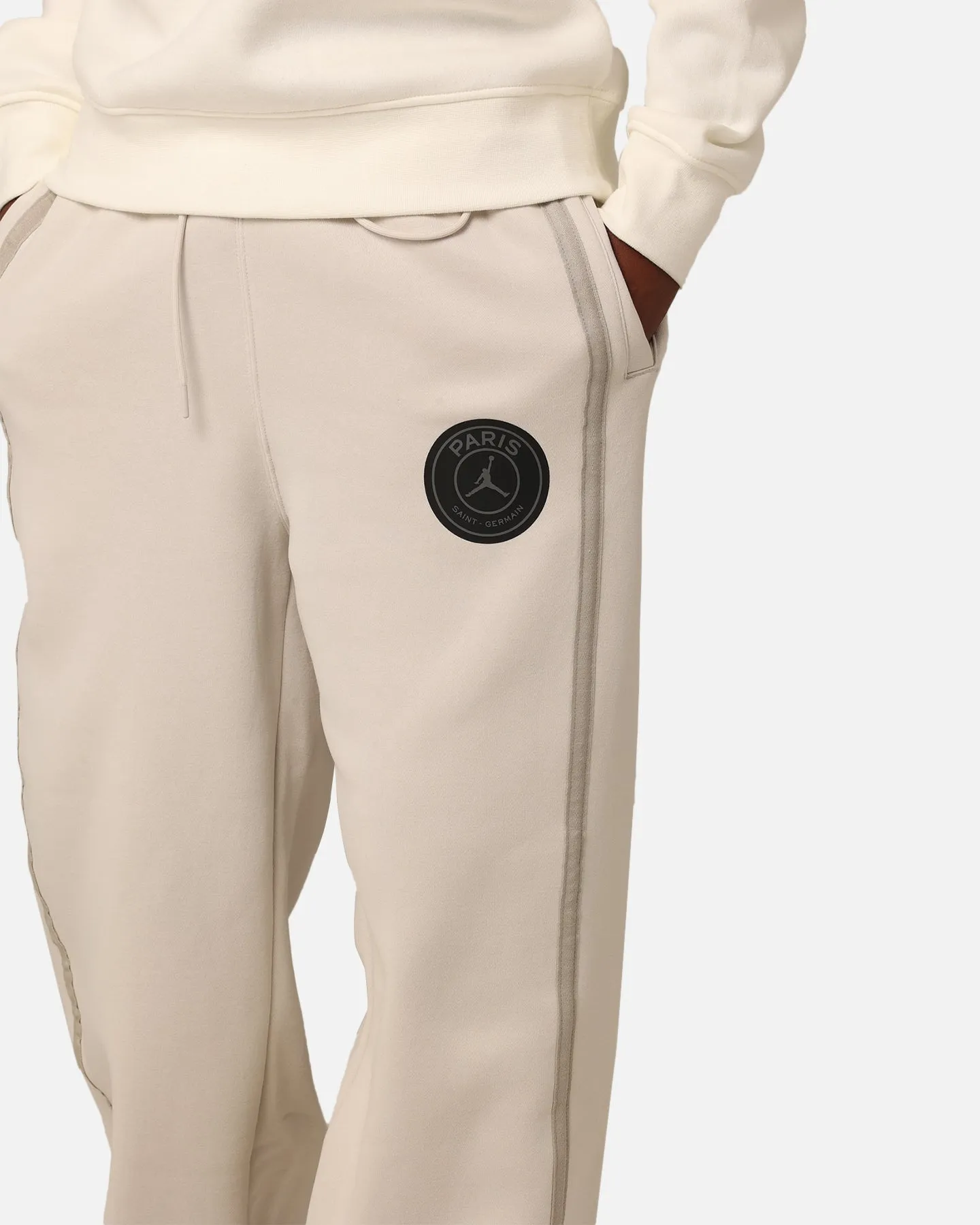 Jordan X Paris Saint-Germain Fleece Pants Light Bone/Black