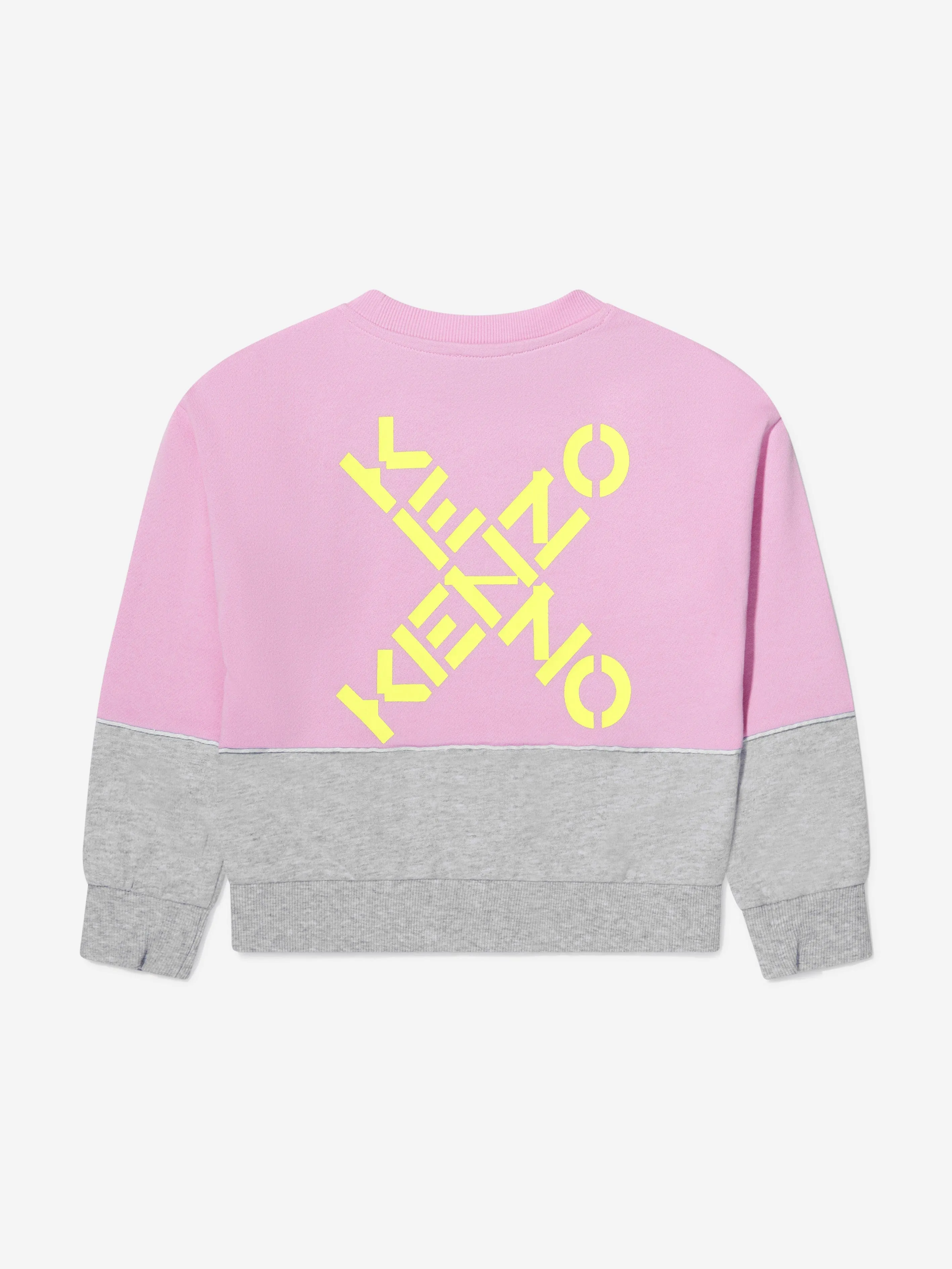 KENZO Girls Cross Logo Sweatshirt