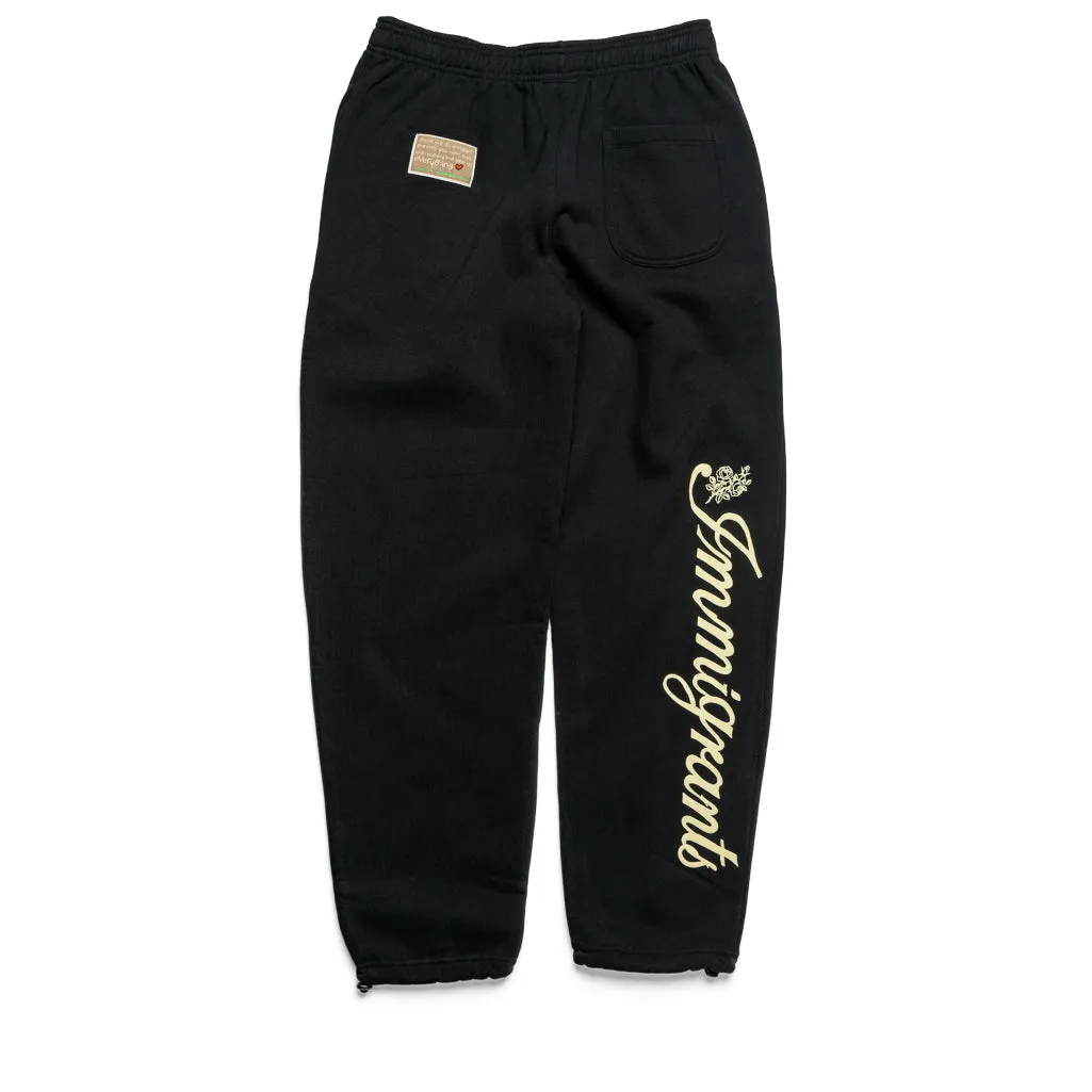 Kids of Immigrants Immigrants Sweatpants - Black