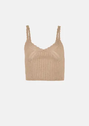 Knit Cami Crop Top