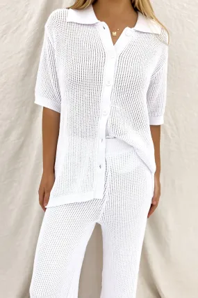 Kylah Knit Top White