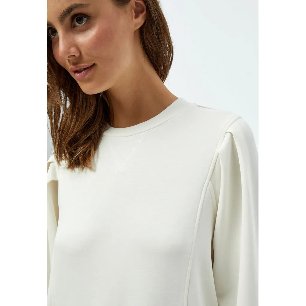 Laila 3/4 Sleeve Sweat - White