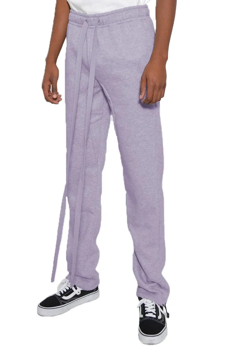 Lavender Tshirt Ankle Toggle Sweatpants Set