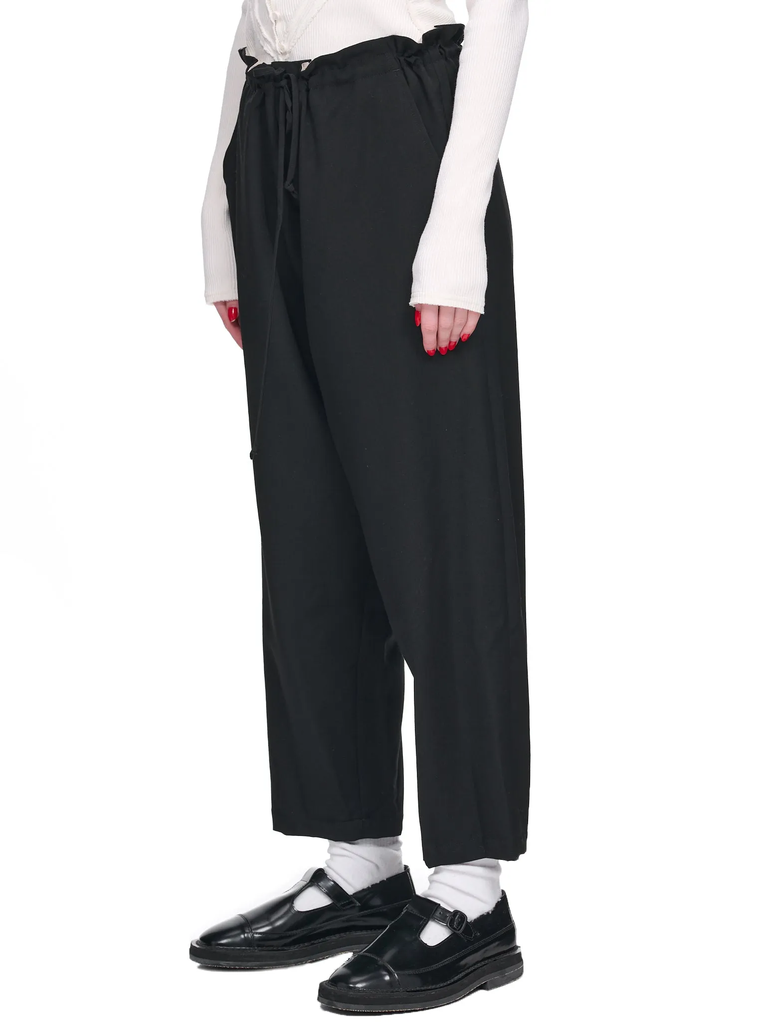 Layered Tulle Trousers (YI-P03-100-BLACK)