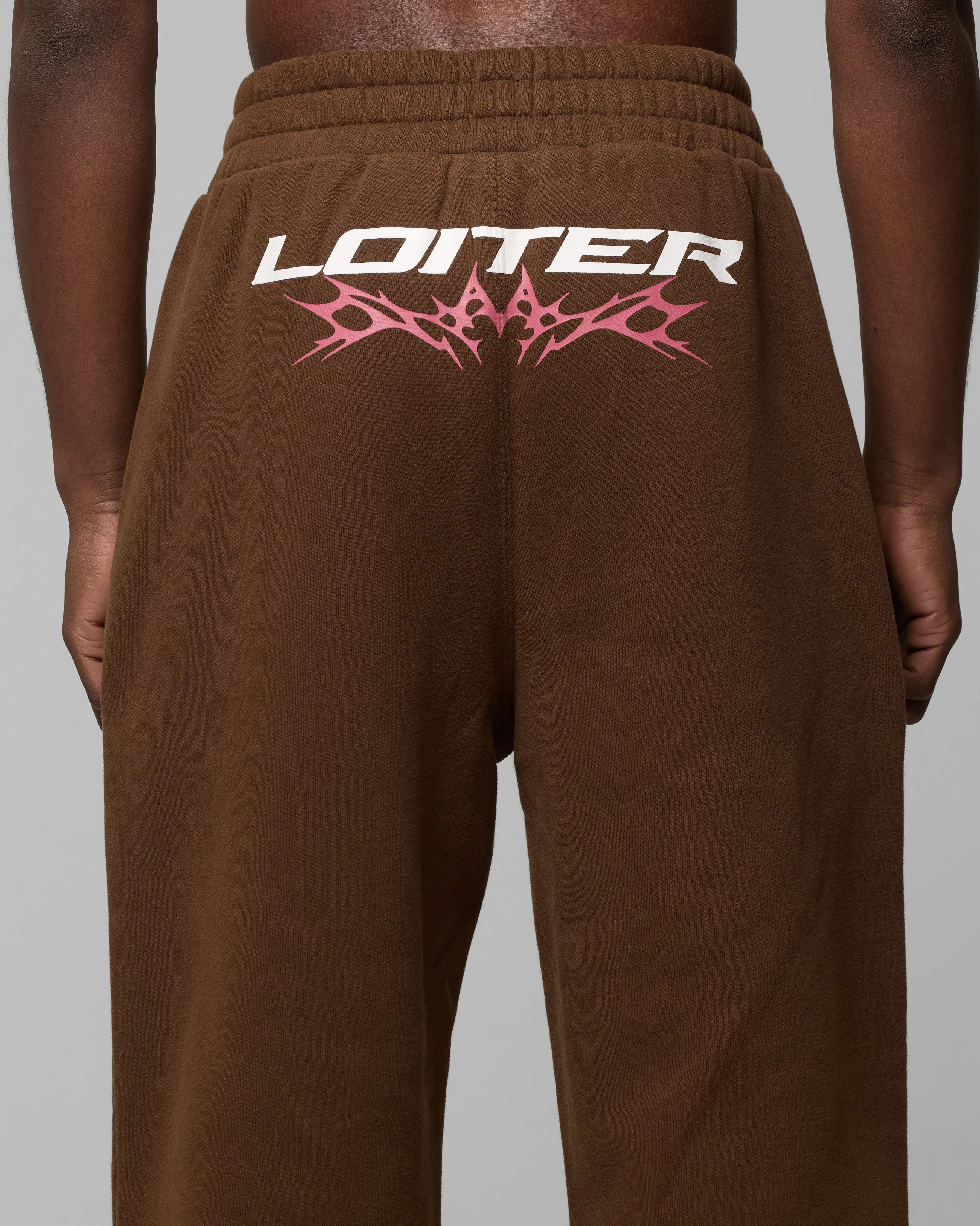 Loiter Cyber Sweat Pants Brown