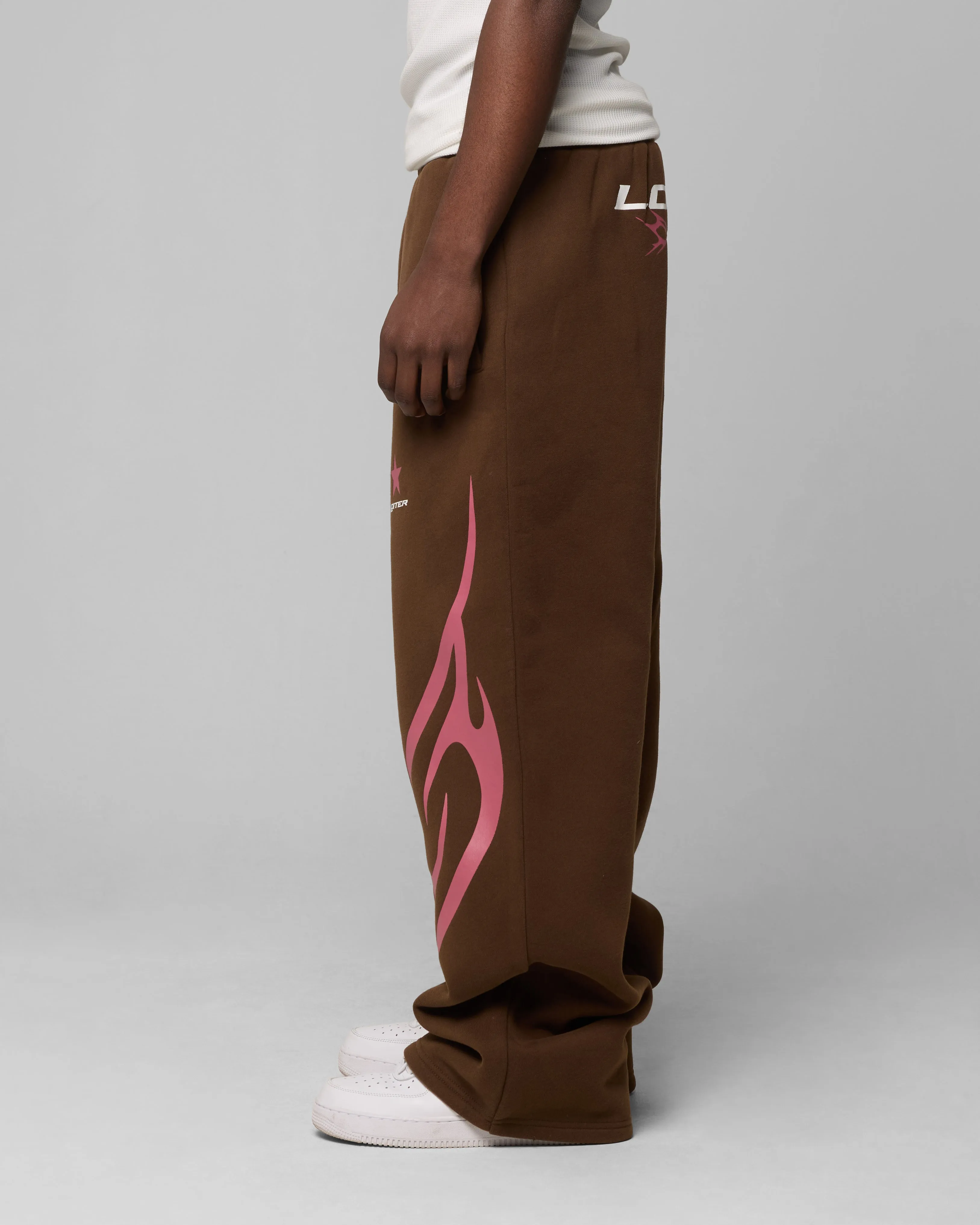 Loiter Cyber Sweat Pants Brown