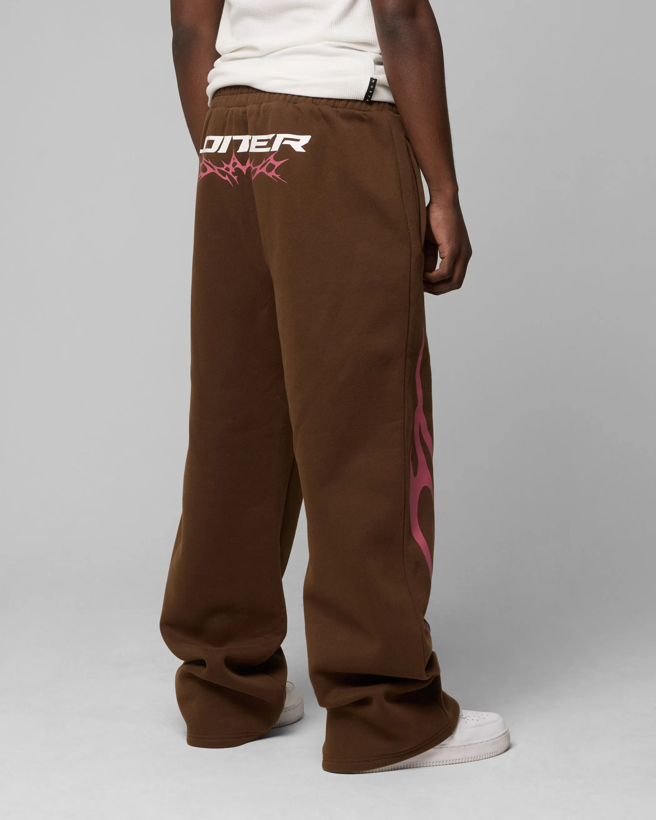 Loiter Cyber Sweat Pants Brown