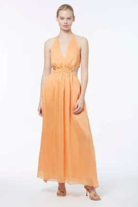 Manning Cartell Lyrical Colours Halter Maxi Mango Size 12