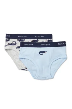 Marquise Boys Crocodile Underwear 2 Pack