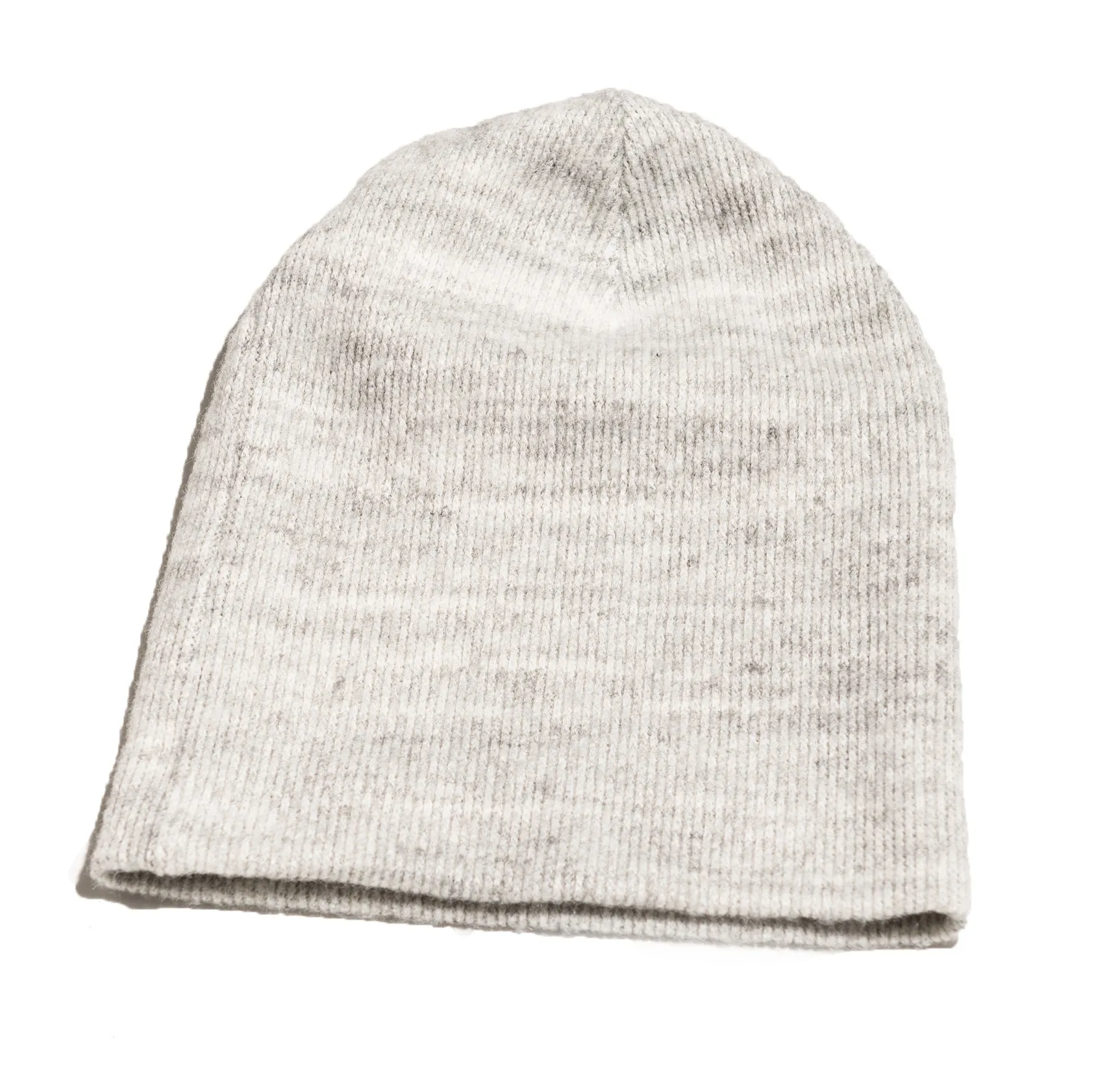 Melange Knit Beanie Cap - Long