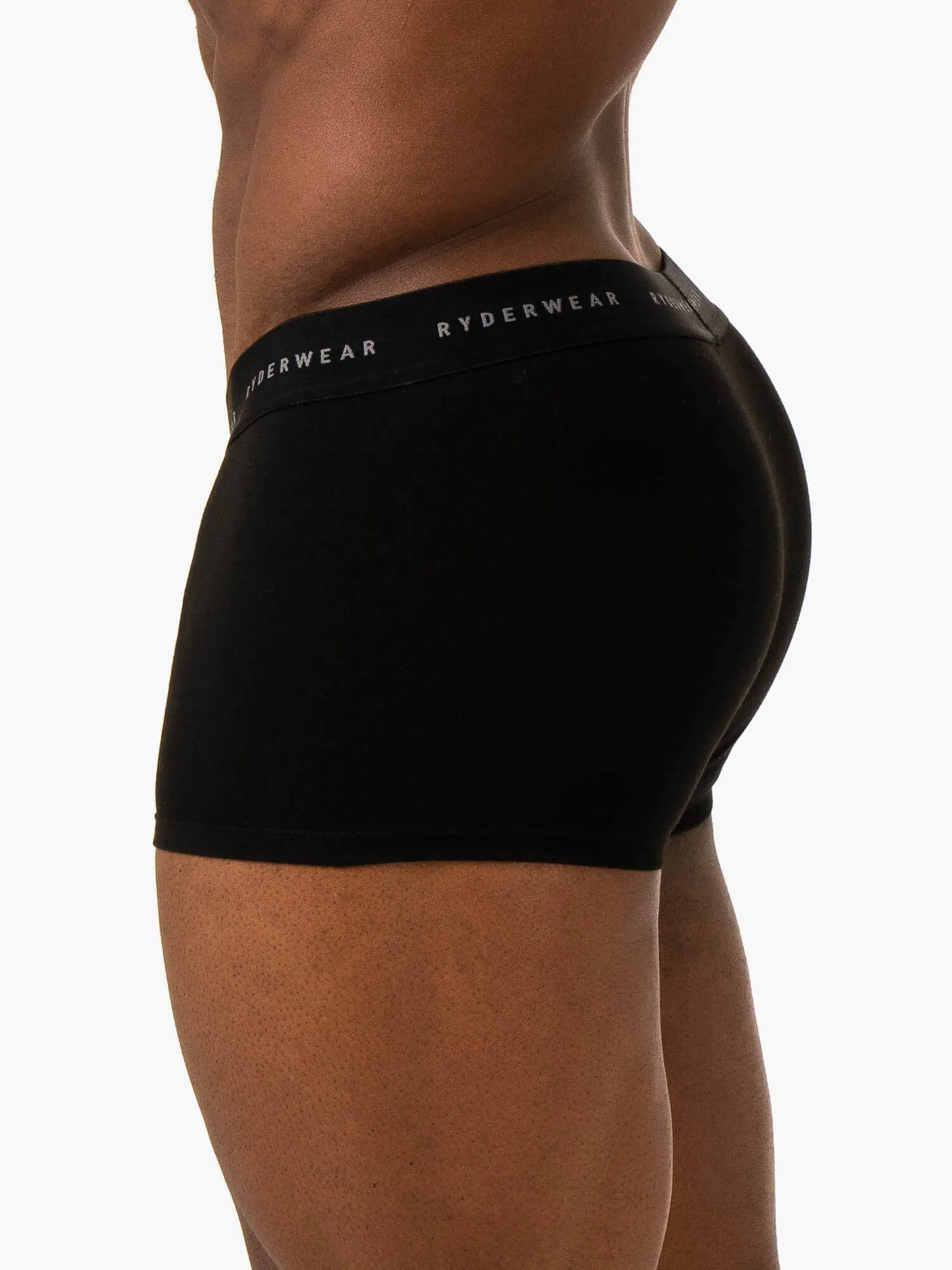 Mens Boxer Brief Underwear - Black