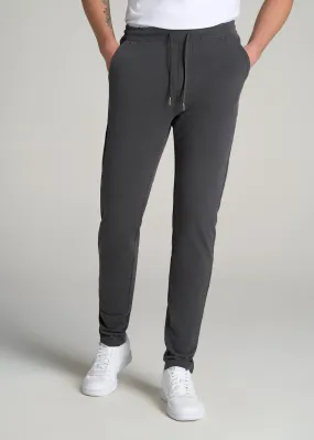 Microsanded French Terry Sweatpants for Tall Men in Iron Grey