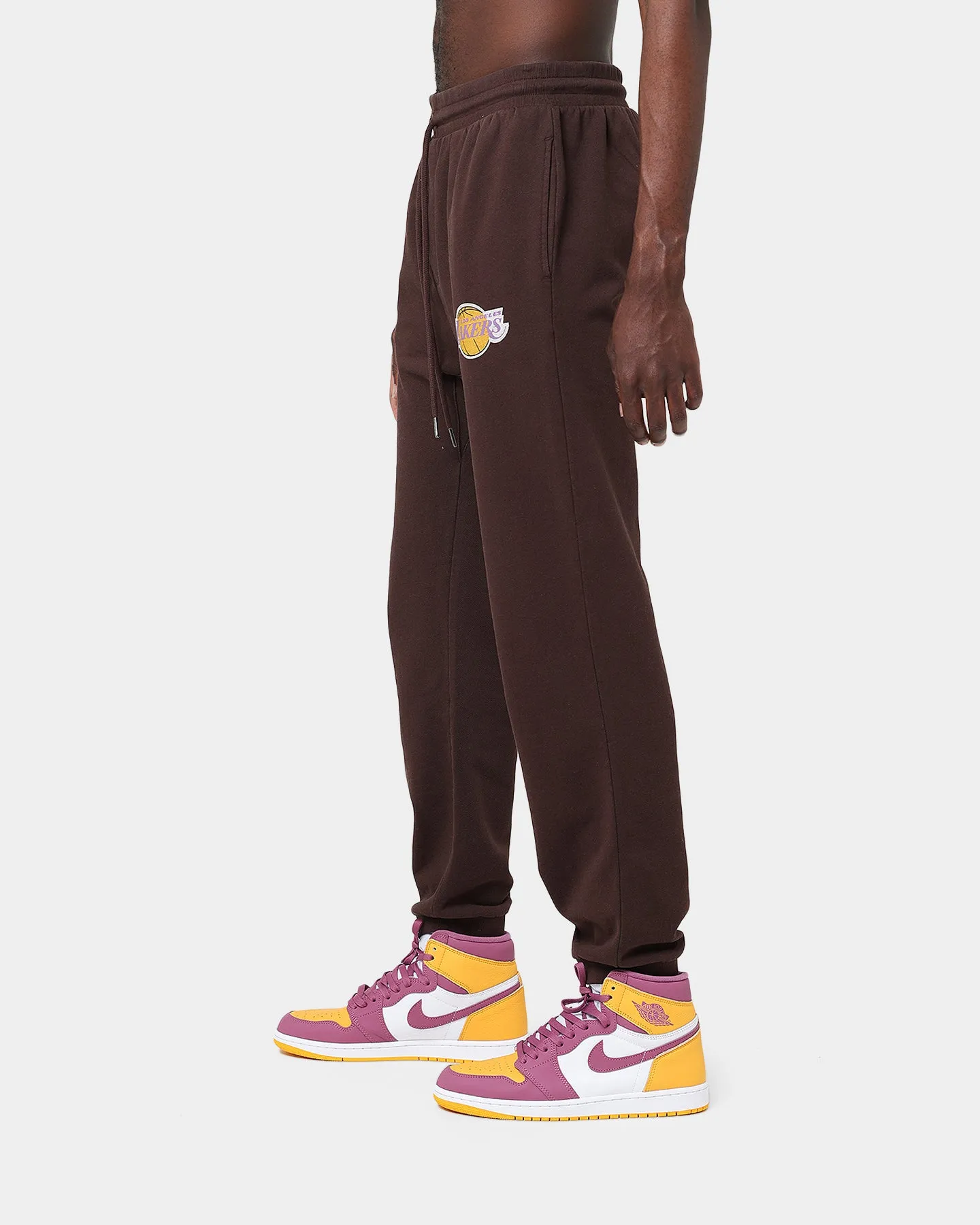 Mitchell & Ness Los Angeles Lakers Lux Brown Sweatpants Baroque Brown