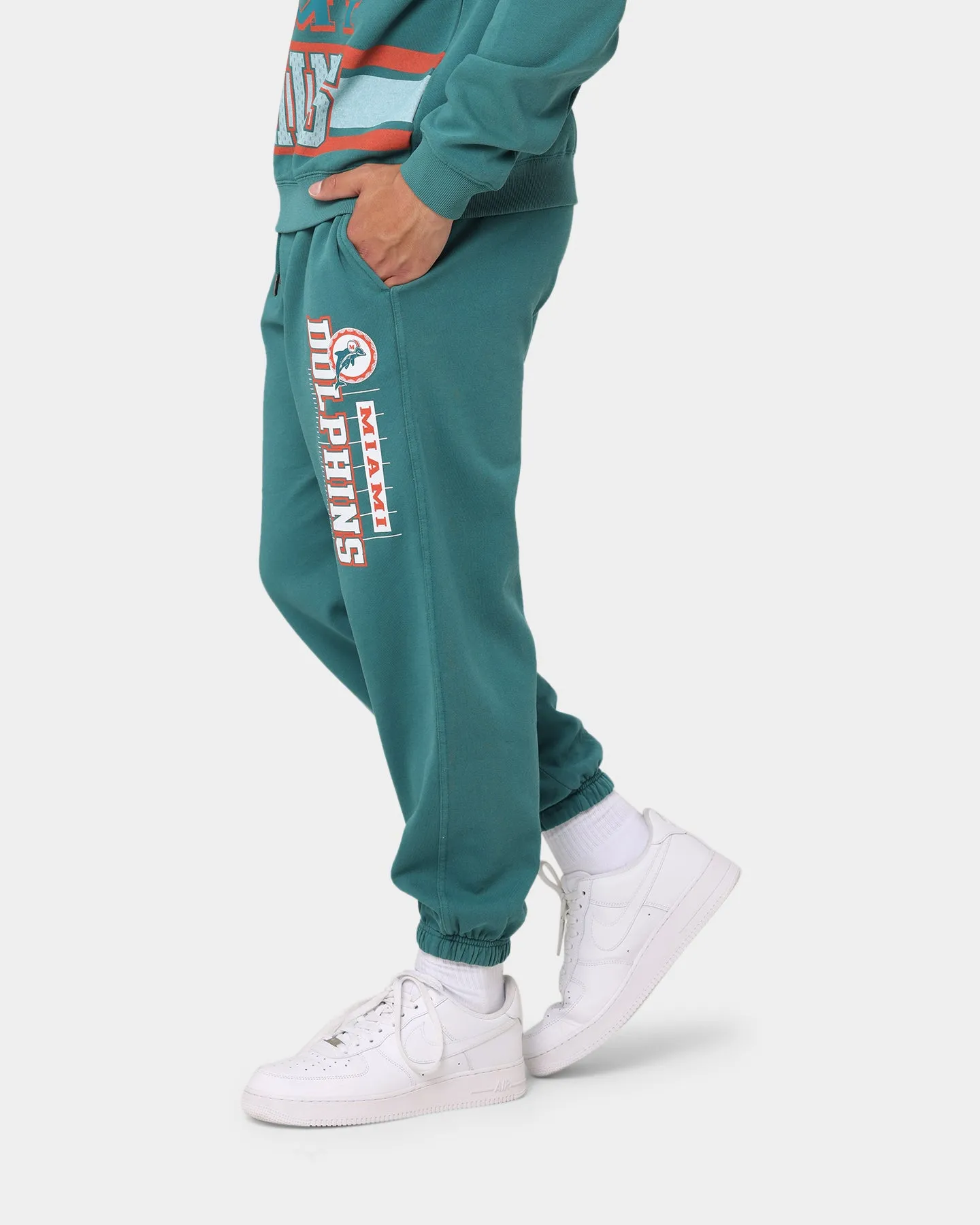 Mitchell & Ness Miami Dolphins First Down Sweatpants Faded Teal