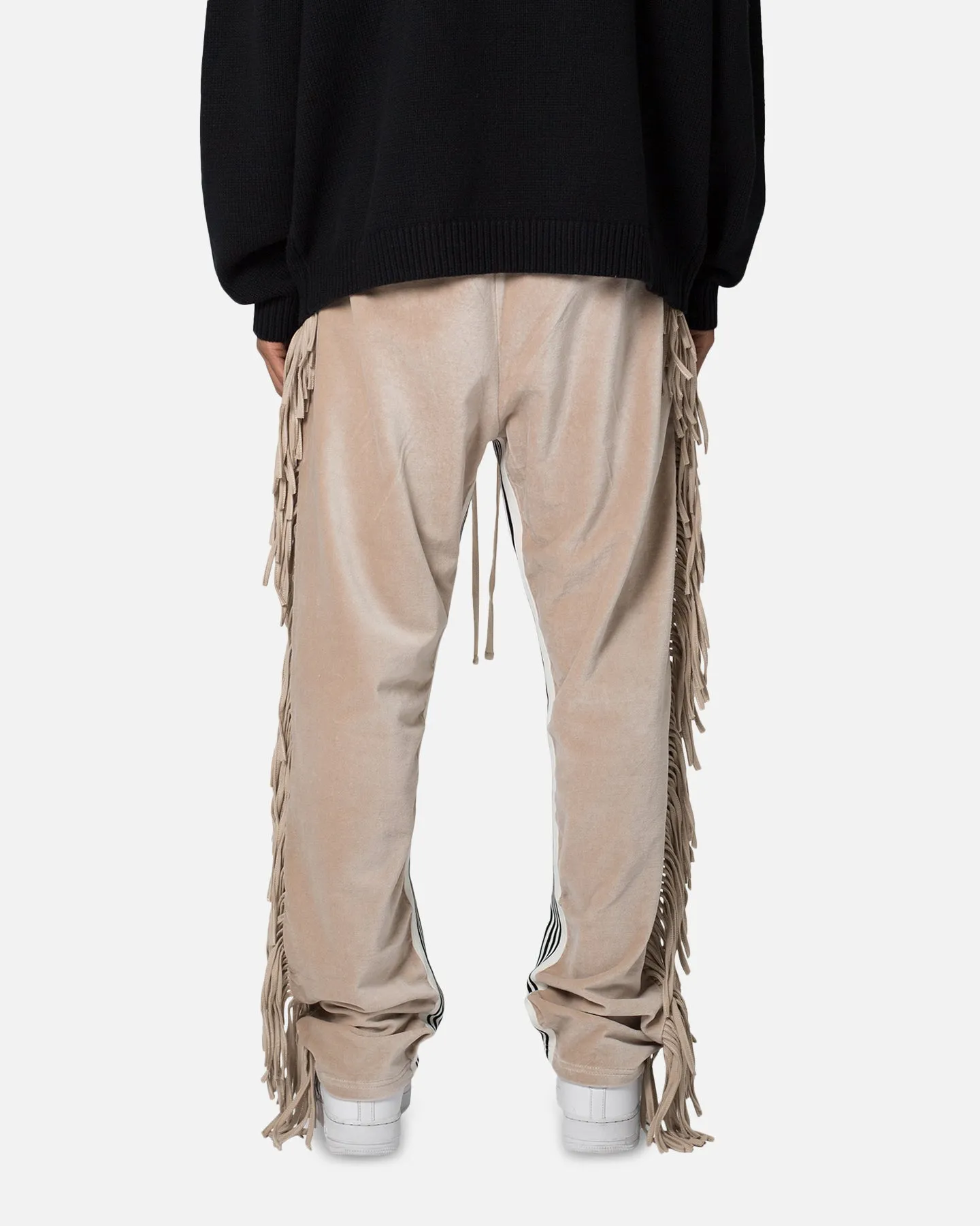 MNML Fringe Velour Sweatpants Dust