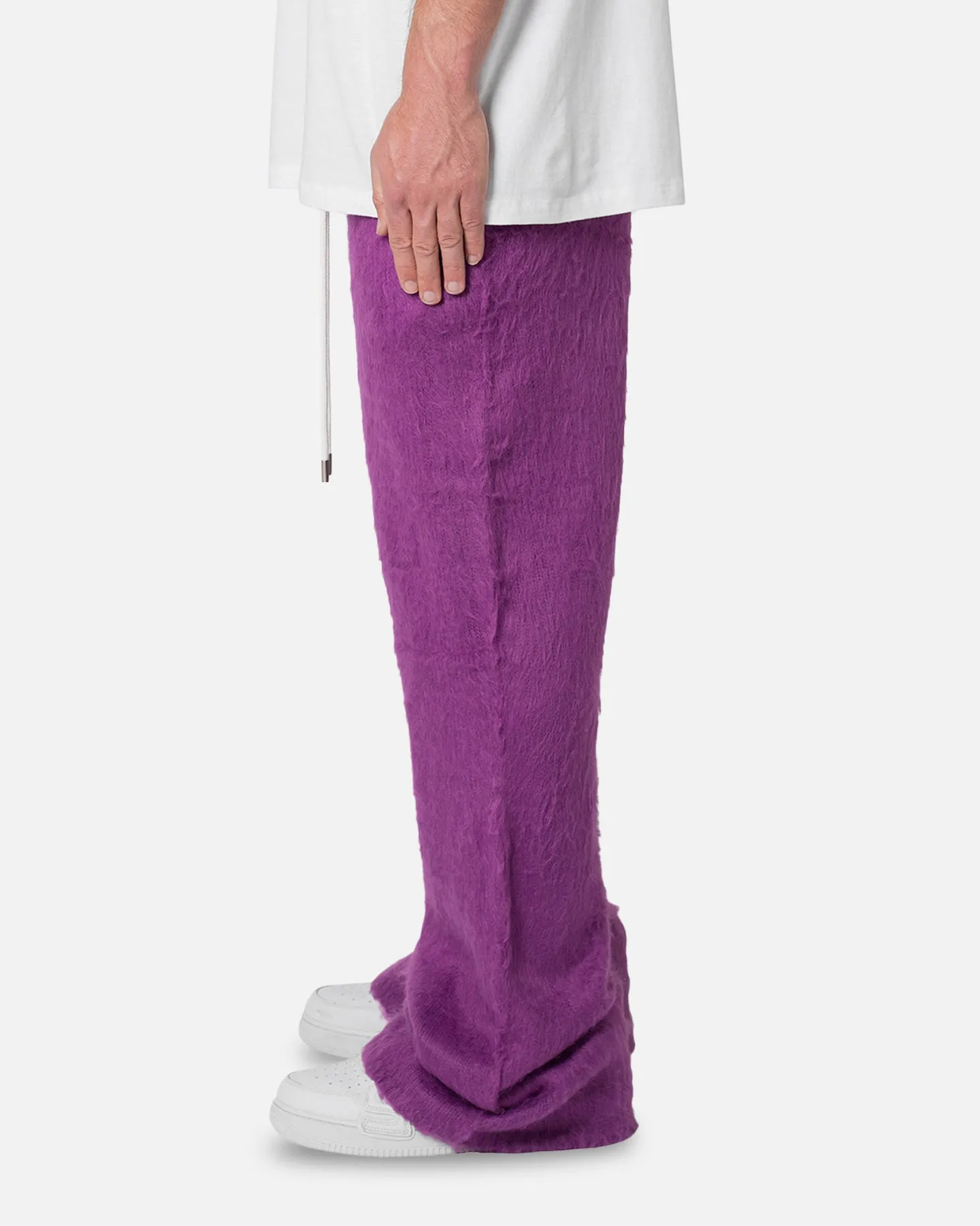 MNML Fuzzy Sweatpants Purple