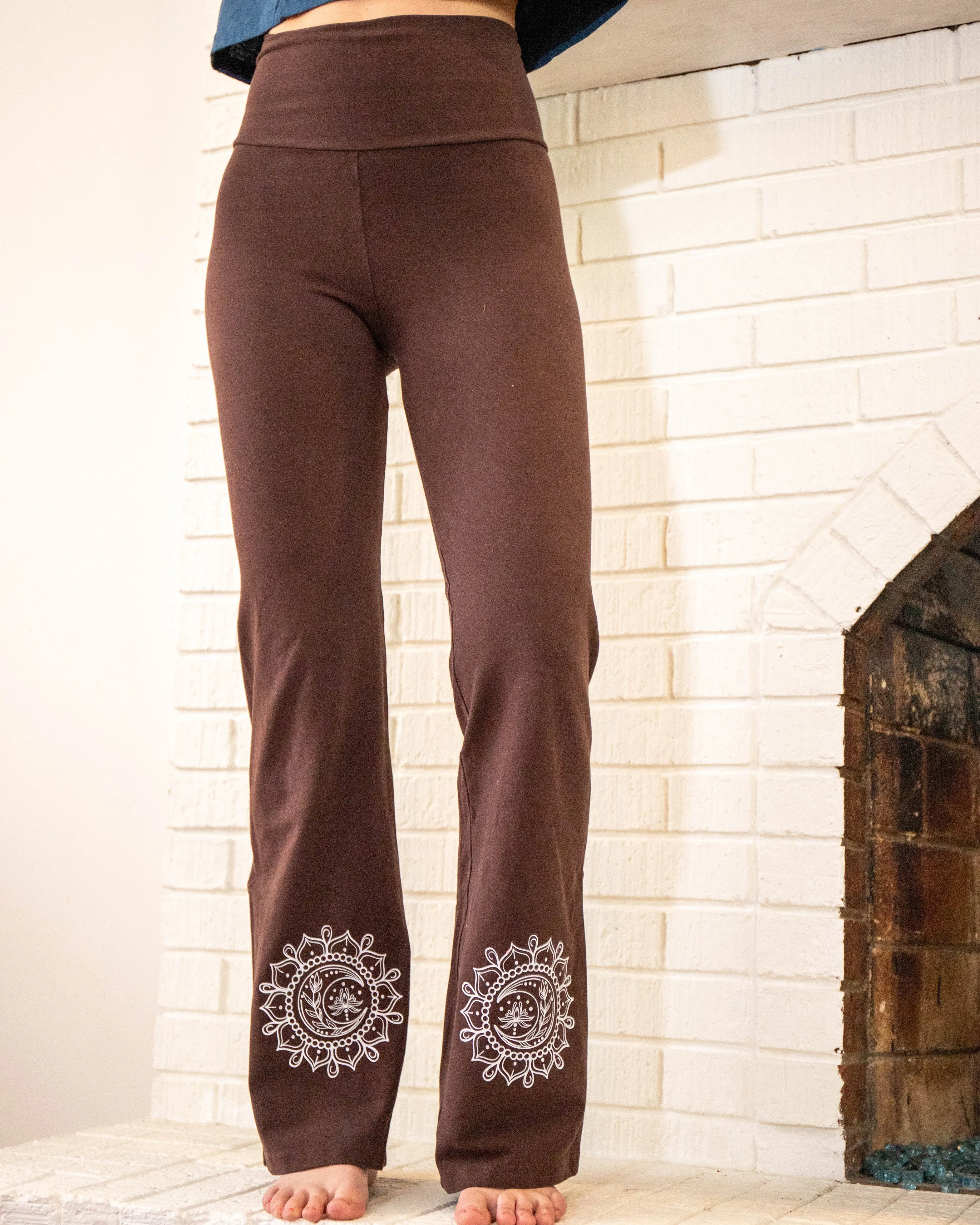 Moon Mandala Flared Yoga Pants