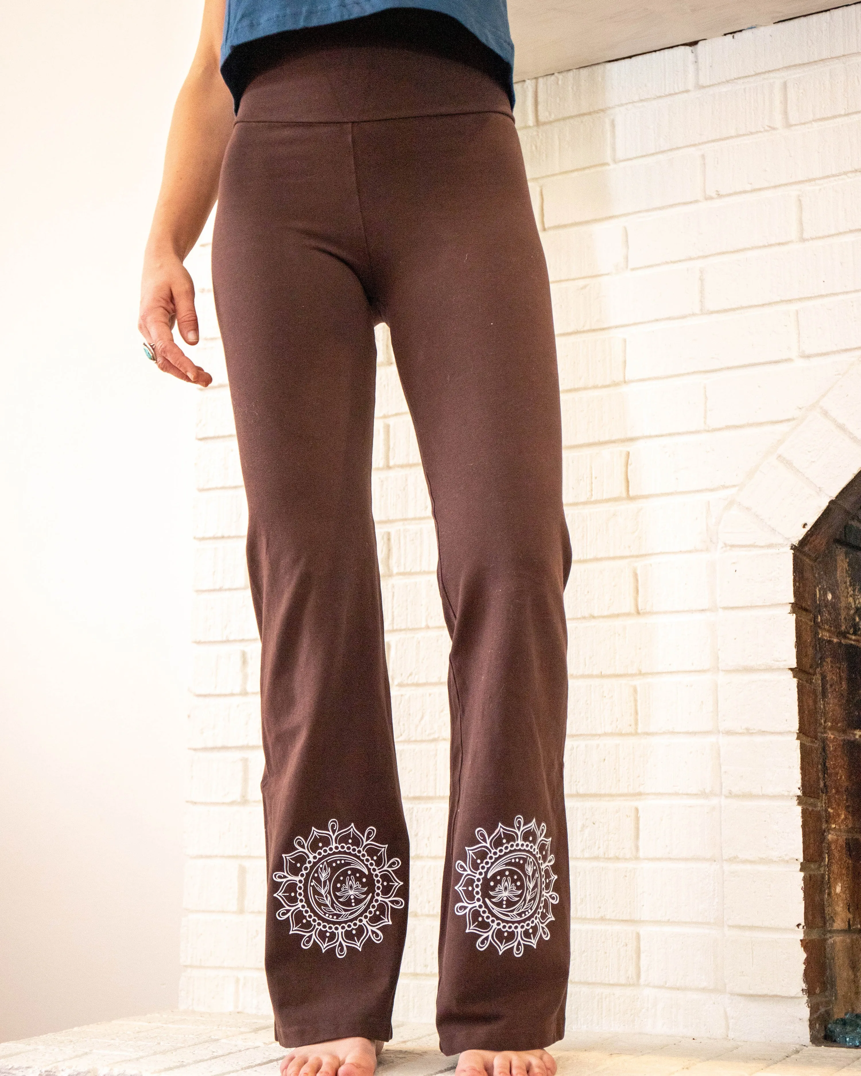 Moon Mandala Flared Yoga Pants