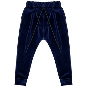 Navy Velour Sweatpants - 1 Left Size 2-3 years