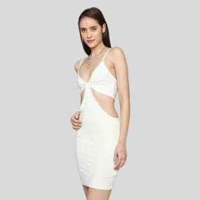 New York lovin’ white cut out mini dress