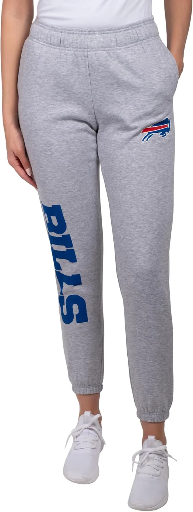 NFL Official Women's Super Soft Fleece Jogger Sweatpants|Buffalo Bills