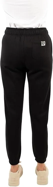 NFL Official Women's Super Soft Fleece Jogger Sweatpants|Las Vegas Raiders