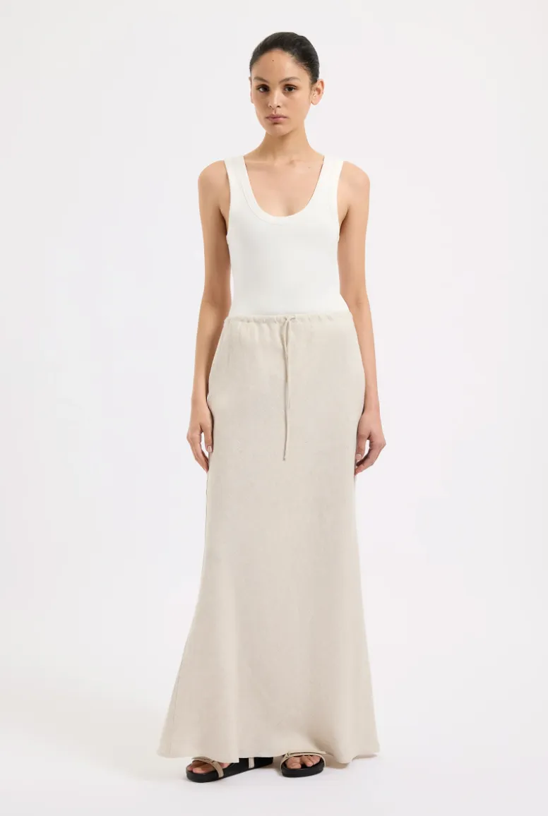 Nude Lucy - Amani Linen Skirt (Natural)