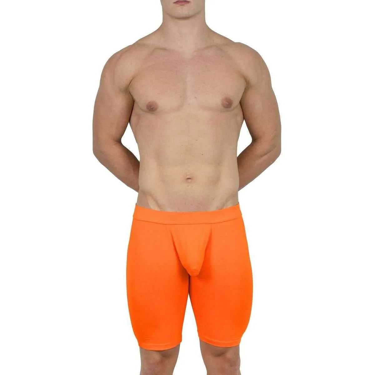 Obviously EliteMan Boxer Brief 9inch Leg - Orange