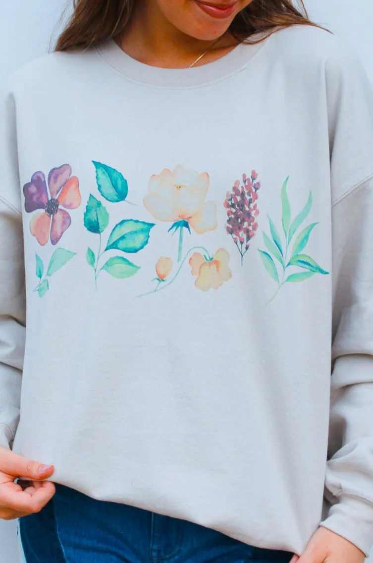 Picking Petals Graphic Sweatshirt