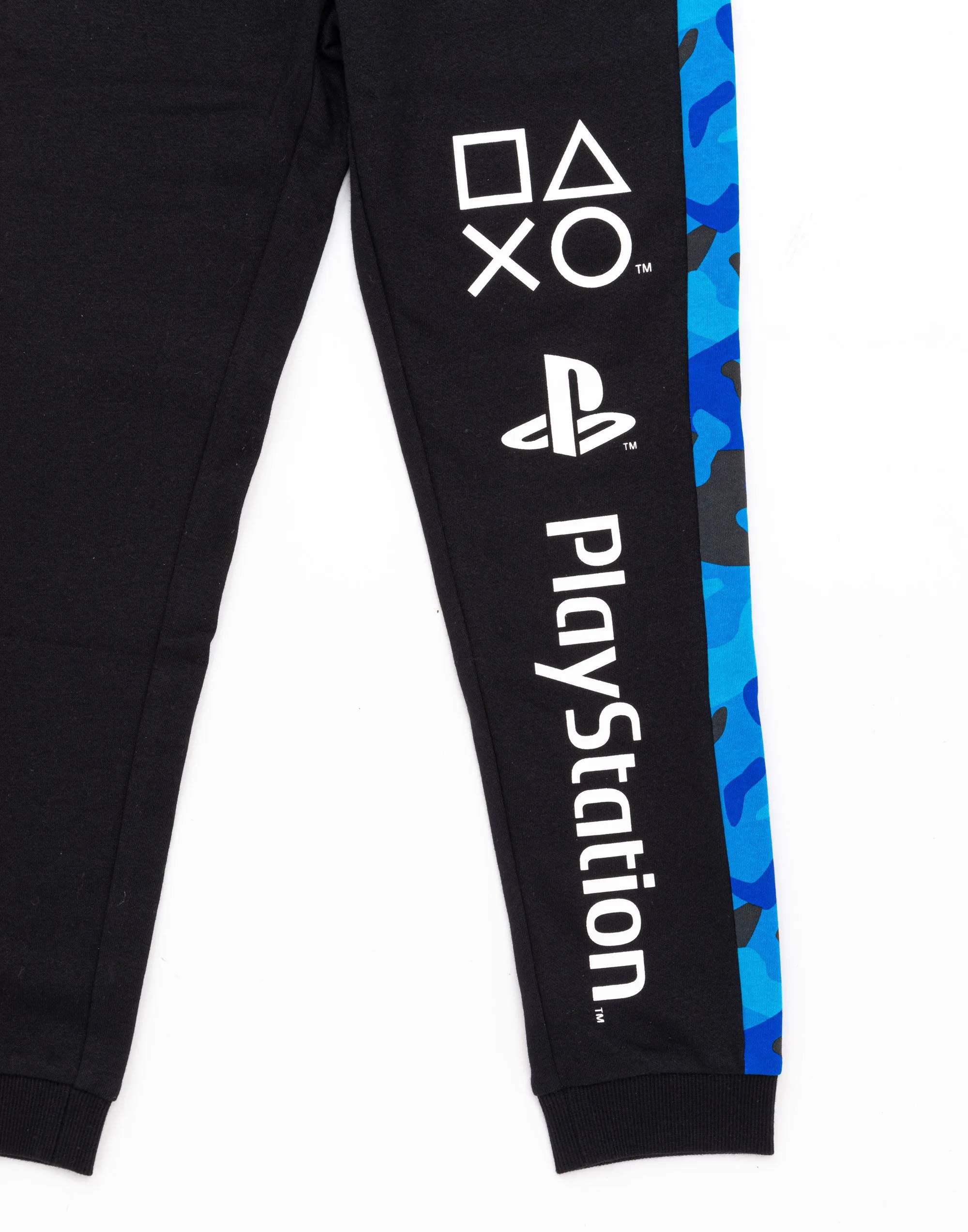 PlayStation Joggers For Boys Camo Game Console Bottoms - Black