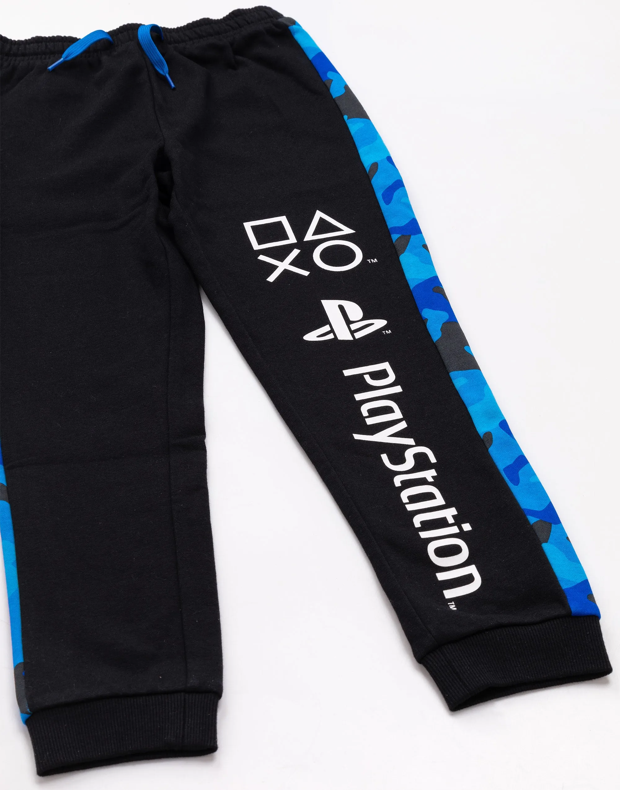 PlayStation Joggers For Boys Camo Game Console Bottoms - Black