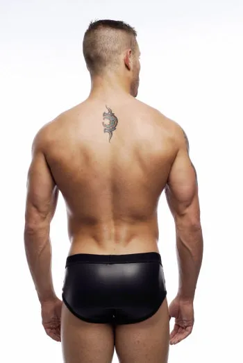 Pleather Snap Brief