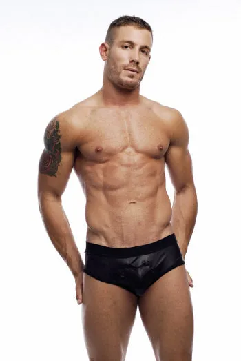 Pleather Snap Brief