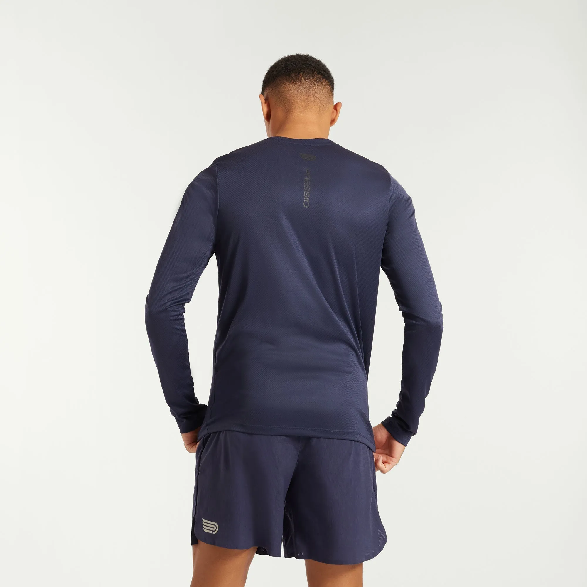 Pressio Perform Long Sleeve Top (Mens) - Ocean Blue