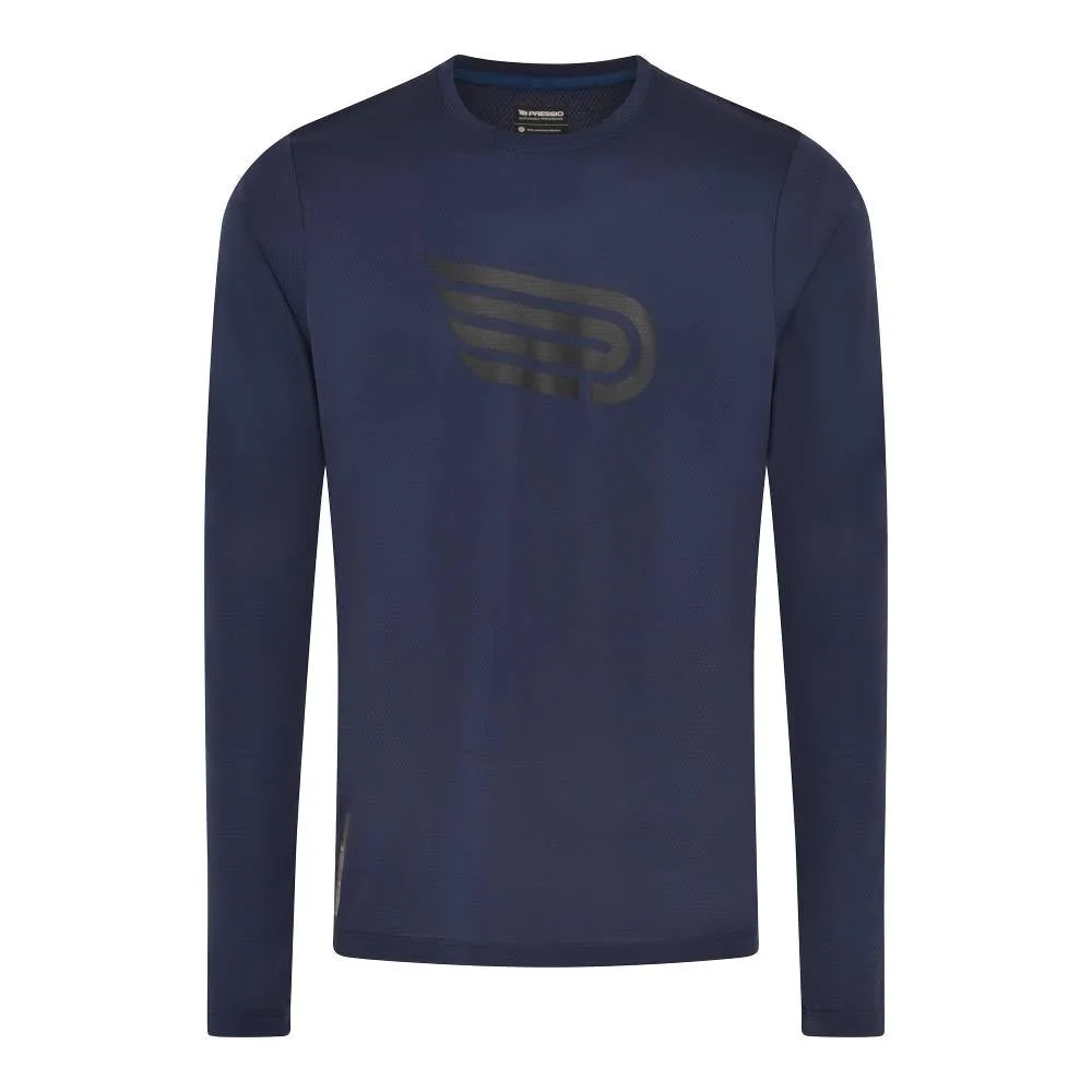 Pressio Perform Long Sleeve Top (Mens) - Ocean Blue