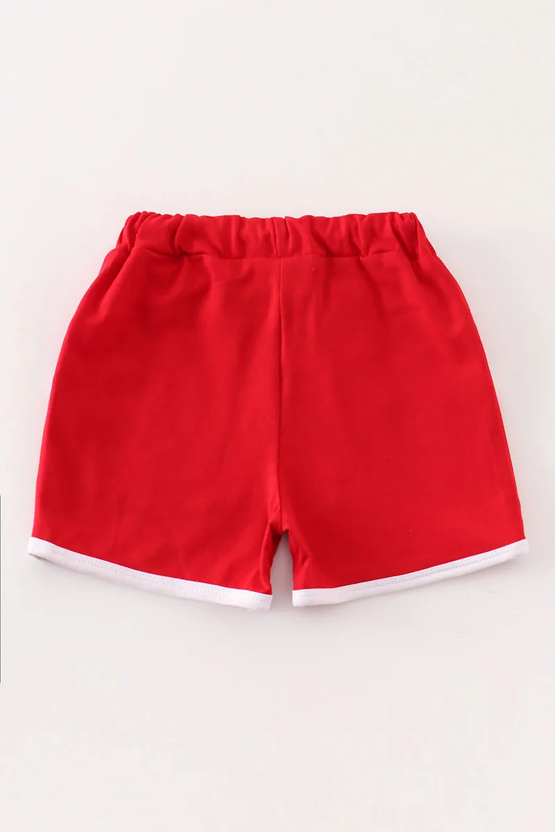 Red boy shorts