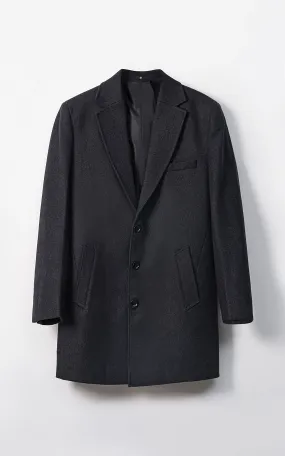 REFINED CLASSIC  LONG COAT CHARCOAL