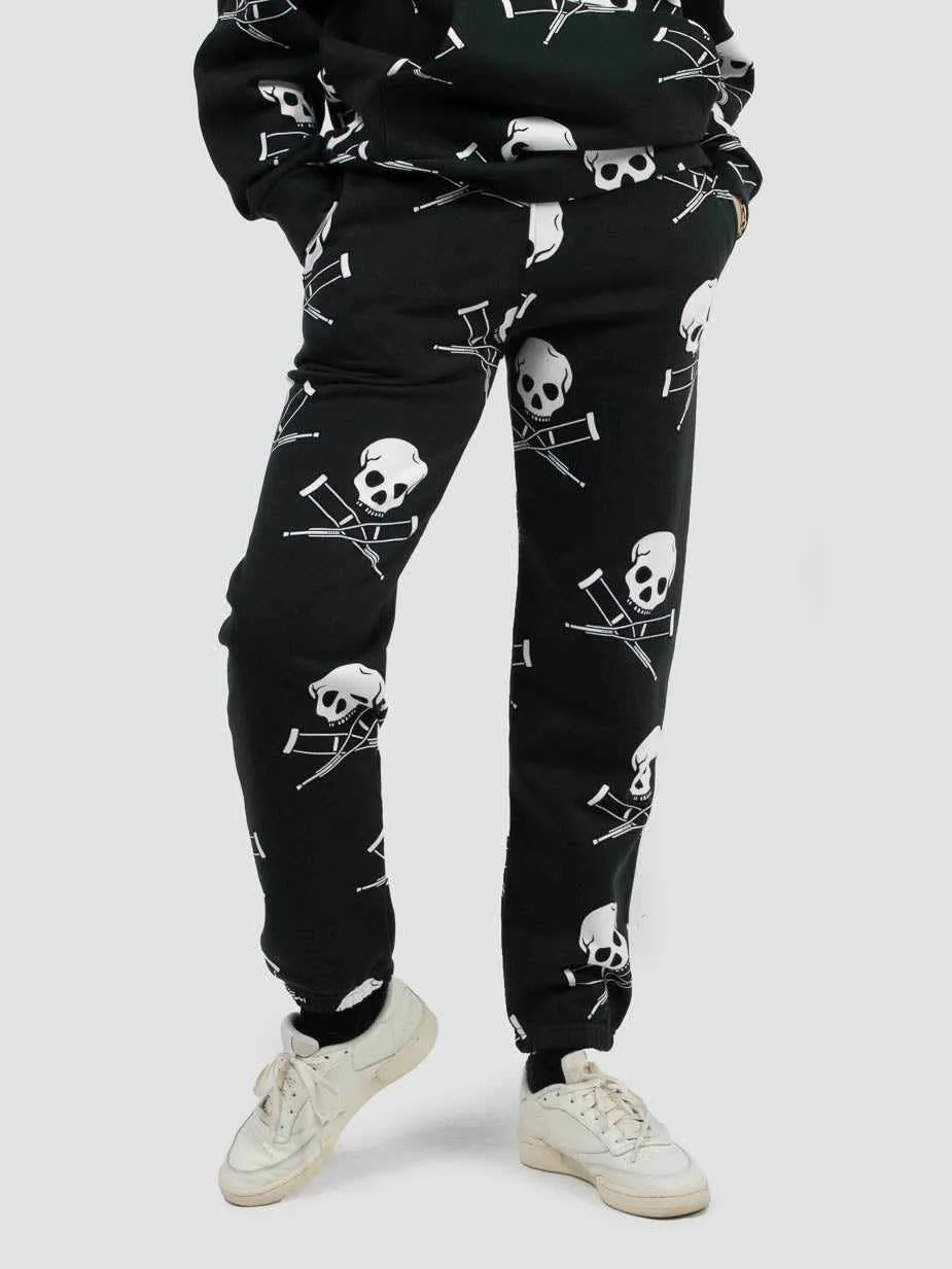 Repeat Skull & Crutches Black Sweatpant