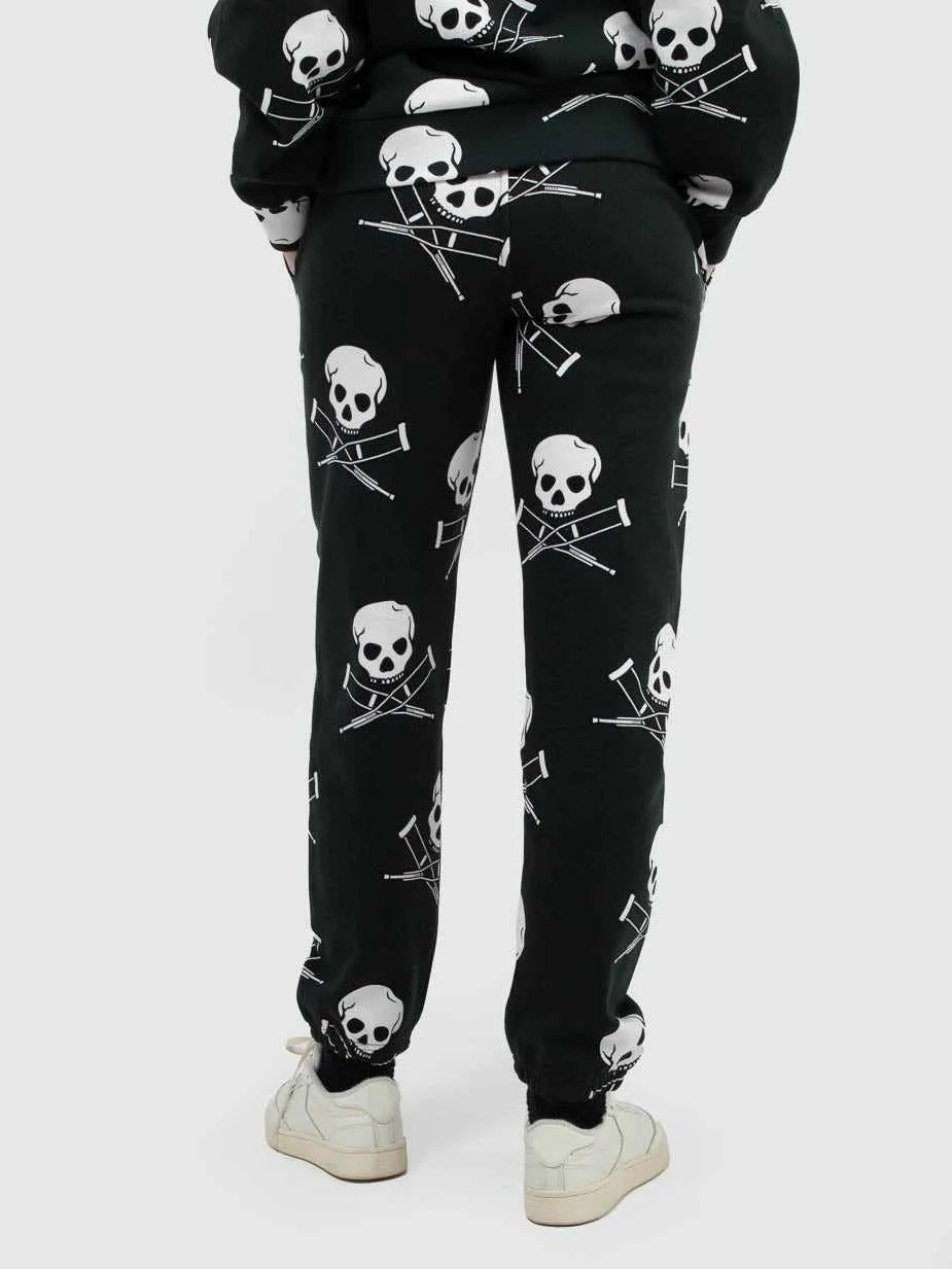 Repeat Skull & Crutches Black Sweatpant