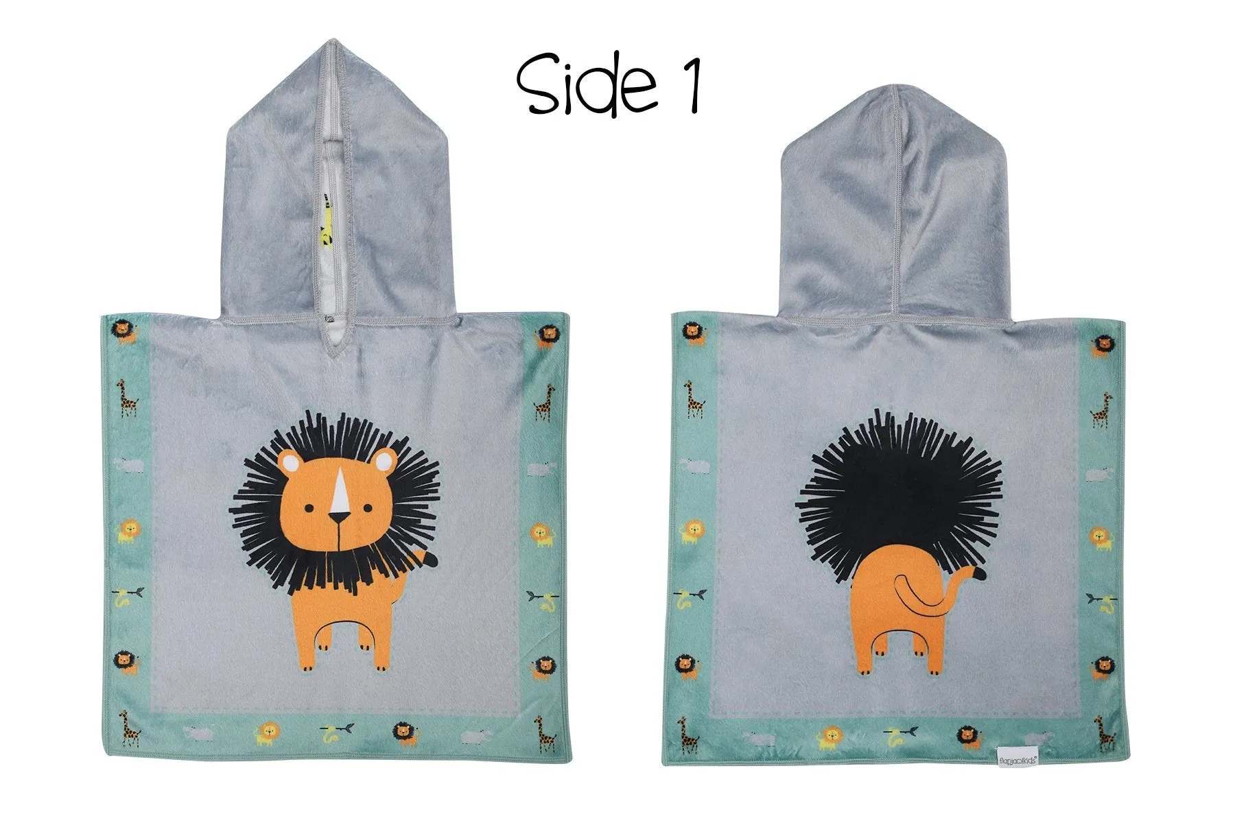 Reversible Baby Cover Up - Lion | Zoo (one size only)