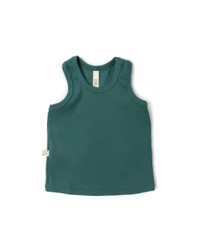 rib knit tank top CO - sea pine