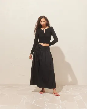 RODEO MAXI SKIRT BLACK