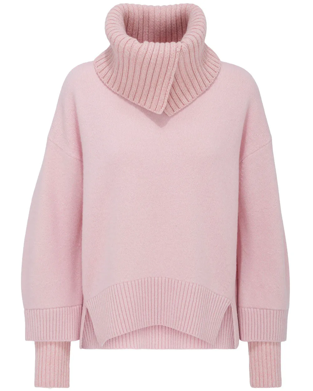 Rose Patch Timeless Ease Turtleneck Sweater