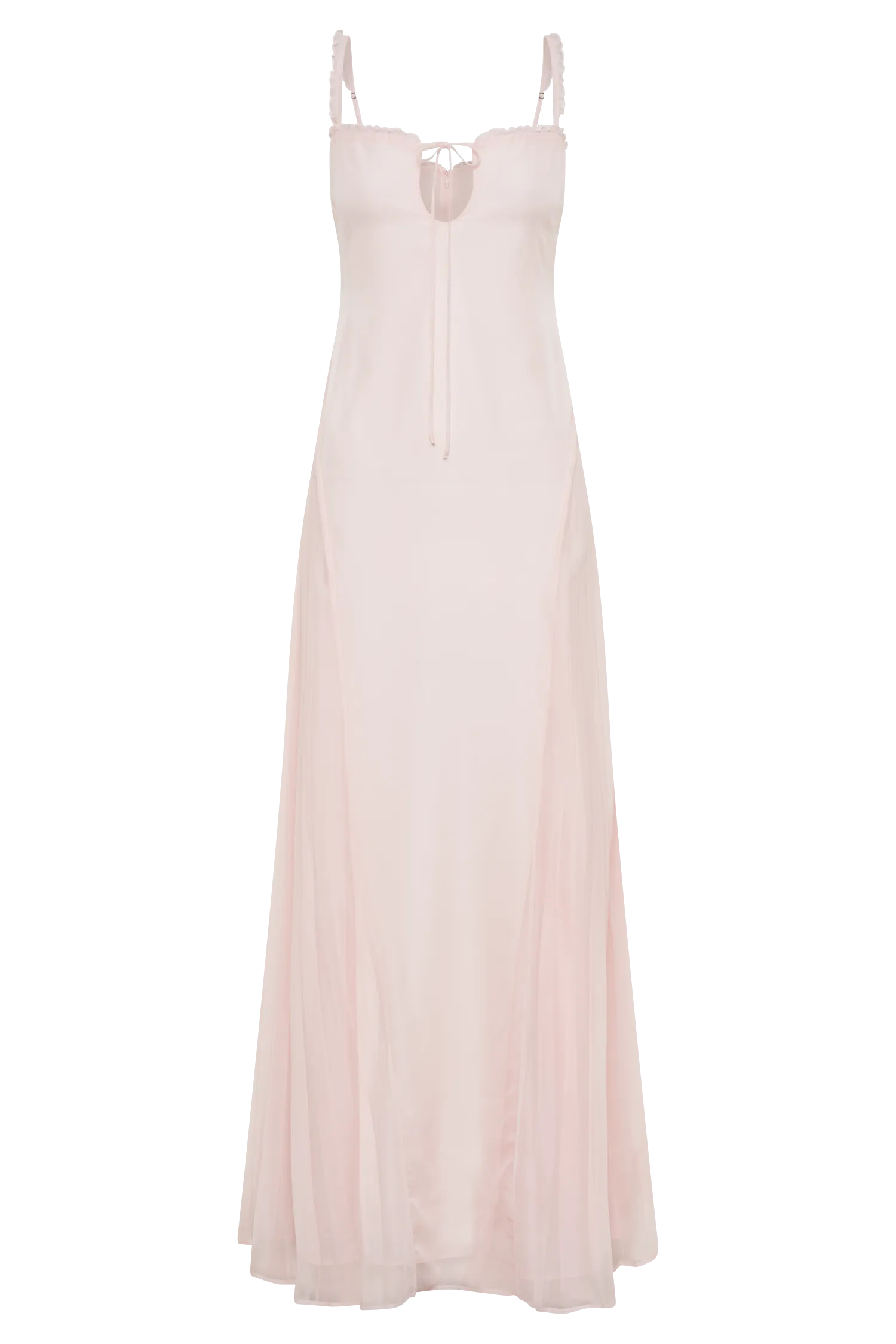 Saira Chiffon Maxi Dress - Powder Pink