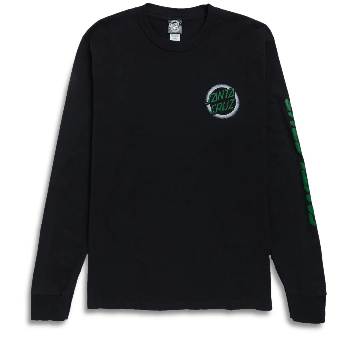 Santa Cruz Vile Dot Long Sleeve T-Shirt - Black