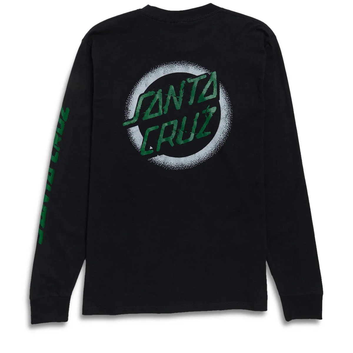 Santa Cruz Vile Dot Long Sleeve T-Shirt - Black