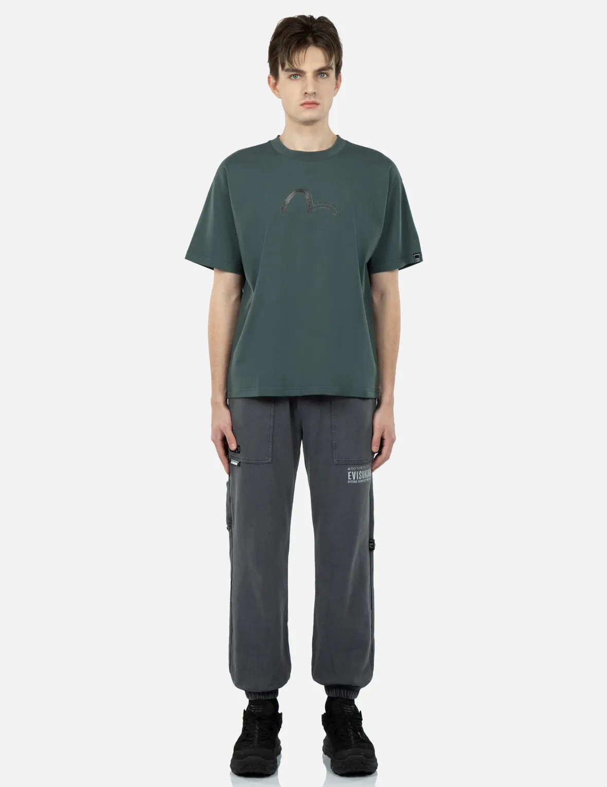 Seagull Embroidery Sweatpants